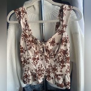 Floral Flirty Shirt - Size: M
